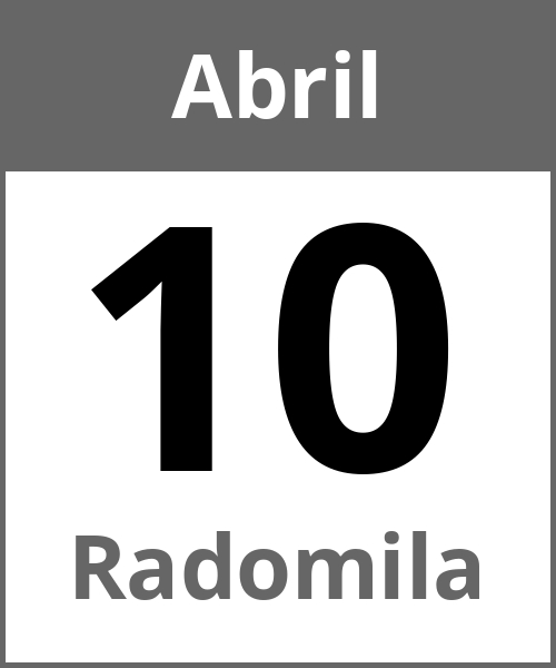 Fiesta Radomila Abril 10.4.