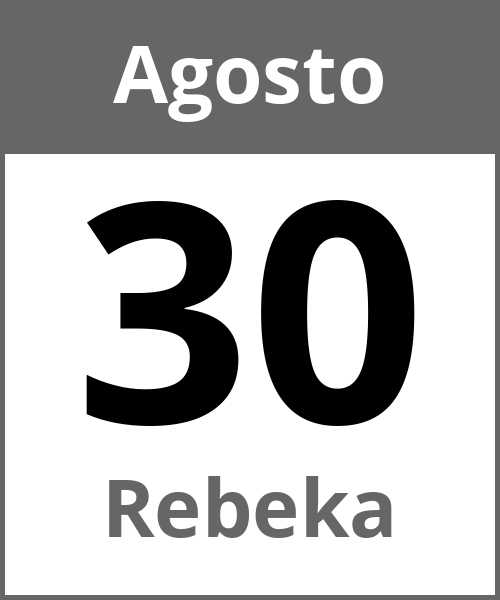 Fiesta Rebeka Agosto 30.8.