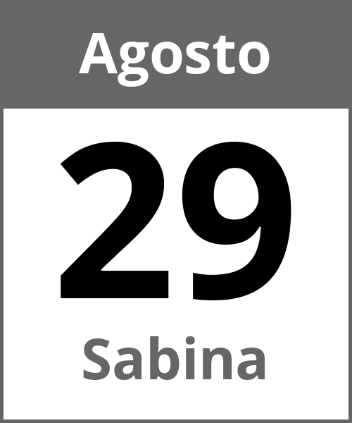 Fiesta Sabina Agosto 29.8.