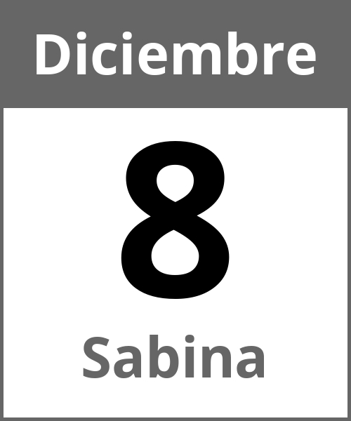 Fiesta Sabina Diciembre 8.12.