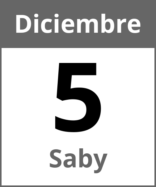 Fiesta Saby Diciembre 5.12.