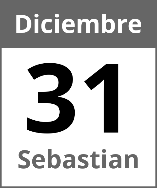 Fiesta Sebastian Diciembre 31.12.