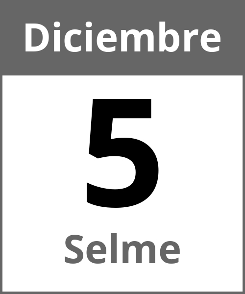 Fiesta Selme Diciembre 5.12.