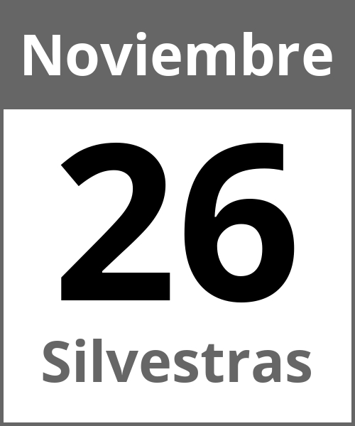 Fiesta Silvestras Noviembre 26.11.