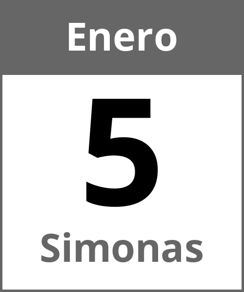 Fiesta Simonas Enero 5.1.