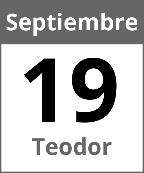 Fiesta Teodor Septiembre 19.9.