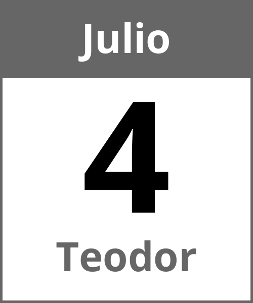 Fiesta Teodor Julio 4.7.