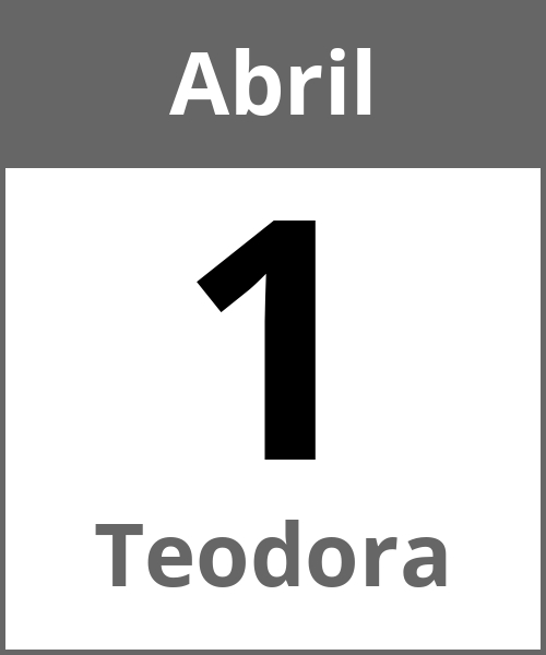 Fiesta Teodora Abril 1.4.