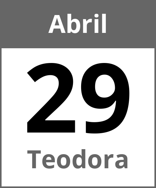 Fiesta Teodora Abril 29.4.