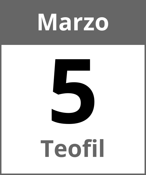 Fiesta Teofil Marzo 5.3.