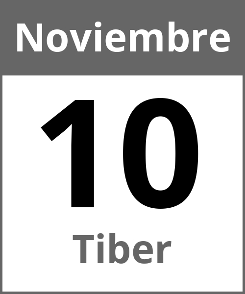 Fiesta Tiber Noviembre 10.11.