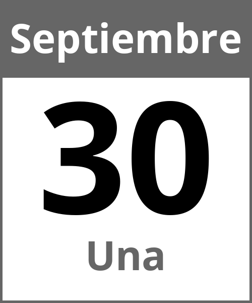 Fiesta Una Septiembre 30.9.