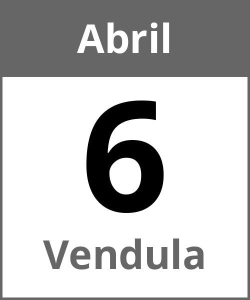 Fiesta Vendula Abril 6.4.