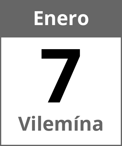 Fiesta Vilemína Enero 7.1.