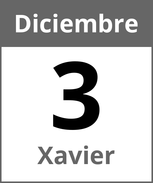 Fiesta Xavier Diciembre 3.12.