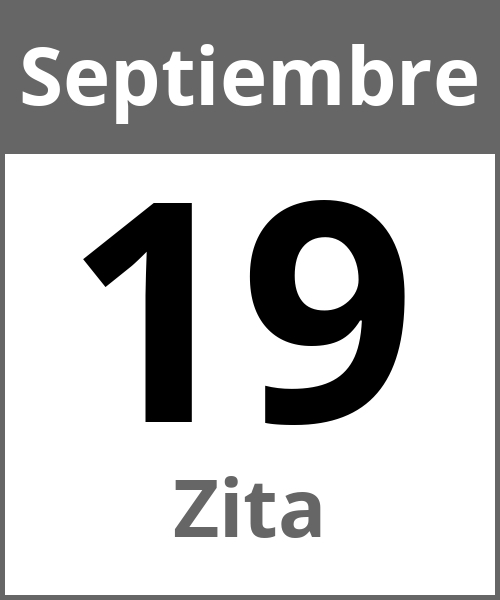 Fiesta Zita Septiembre 19.9.