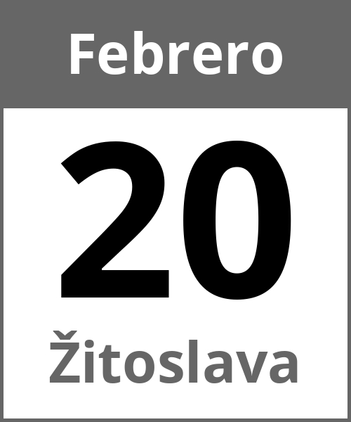 Fiesta Žitoslava Febrero 20.2.