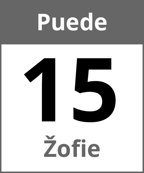 Fiesta Žofie Puede 15.5.