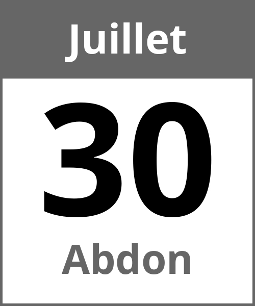 Fete Abdon Juillet 30.7.