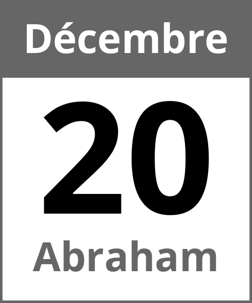 Fete Abraham Décembre 20.12.