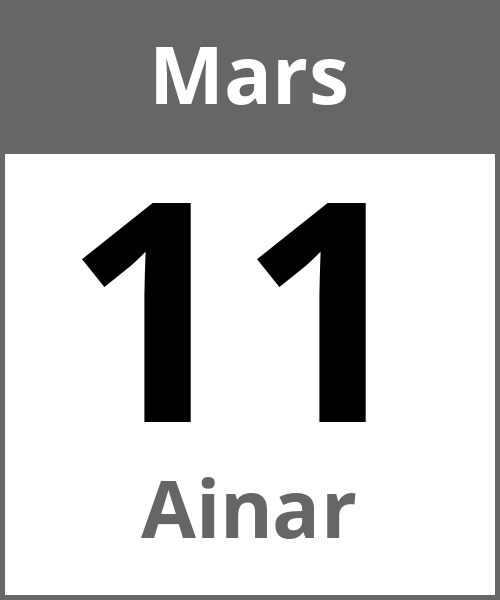 Fete Ainar Mars 11.3.