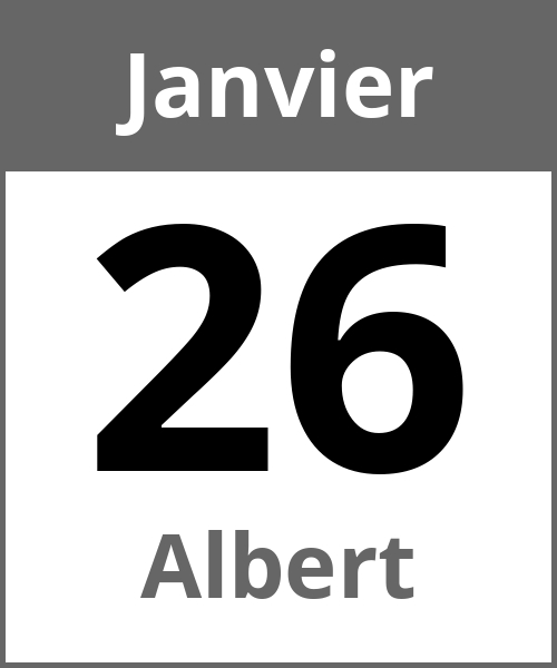 Fete Albert Janvier 26.1.