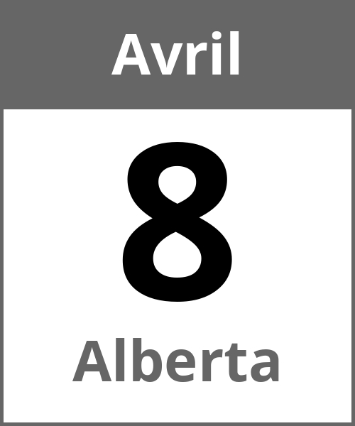 Fete Alberta Avril 8.4.