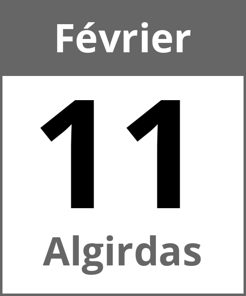 Fete Algirdas Février 11.2.