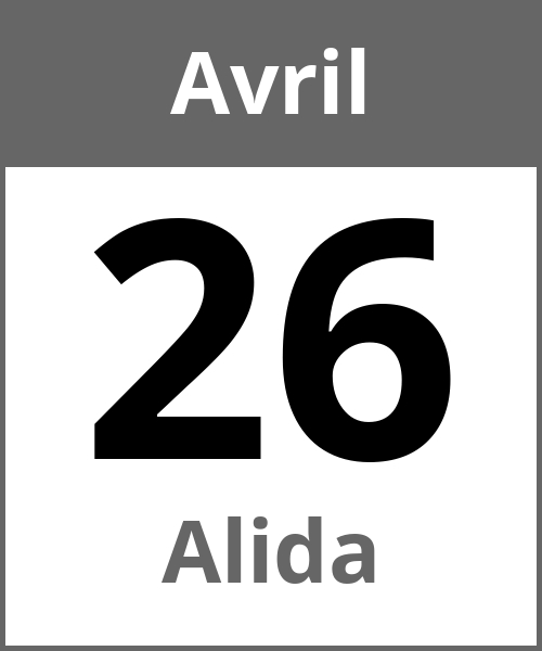 Fete Alida Avril 26.4.