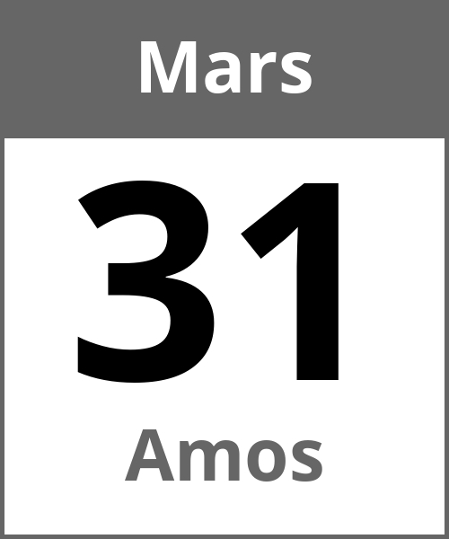 Fete Amos Mars 31.3.