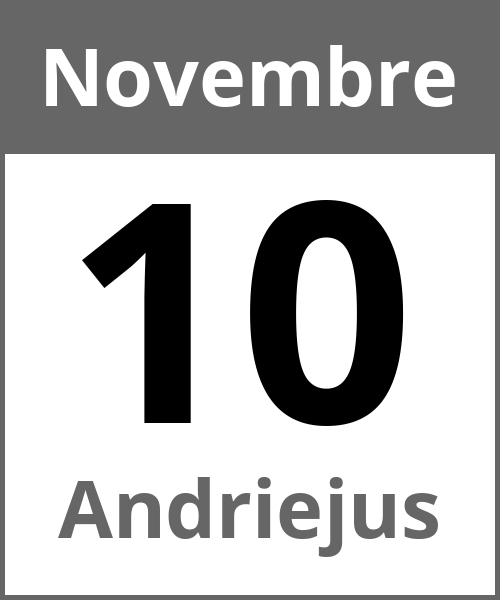 Fete Andriejus Novembre 10.11.