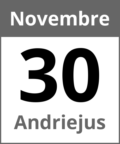 Fete Andriejus Novembre 30.11.