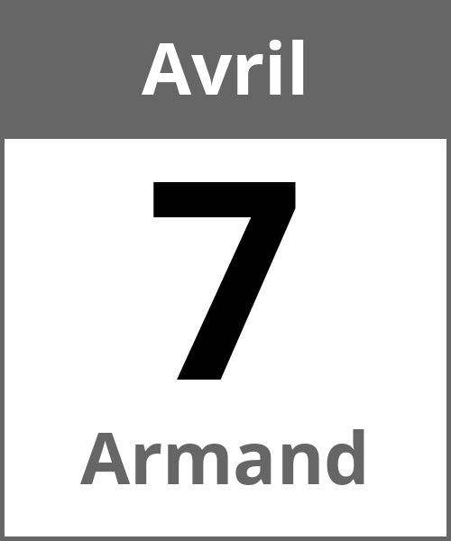 Fete Armand Avril 7.4.