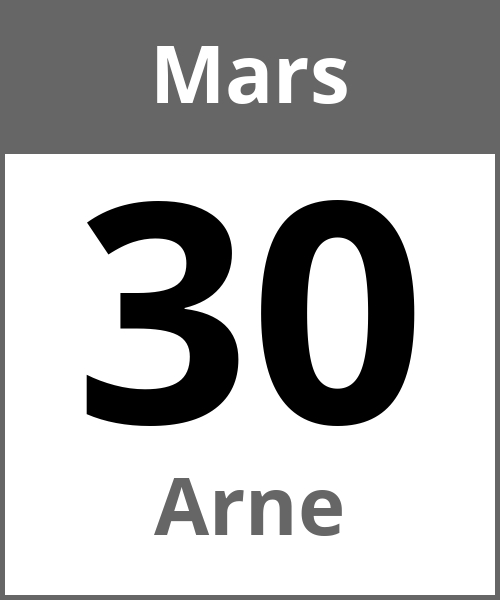 Fete Arne Mars 30.3.