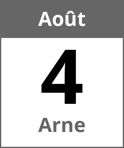 Fete Arne Août 4.8.