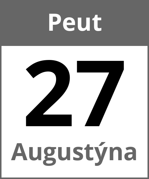 Fete Augustýna Peut 27.5.