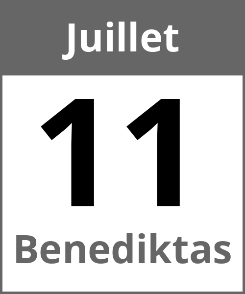 Fete Benediktas Juillet 11.7.