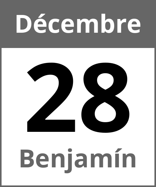 Fete Benjamín Décembre 28.12.