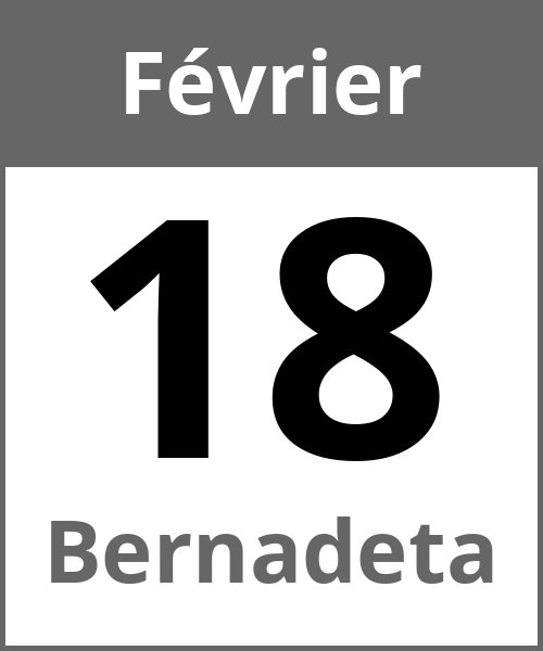 Fete Bernadeta Février 18.2.