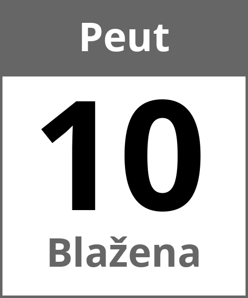 Fete Blažena Peut 10.5.