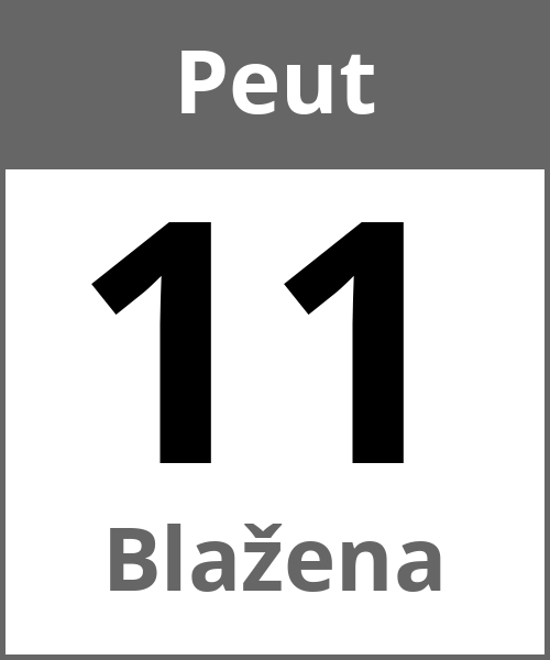 Fete Blažena Peut 11.5.