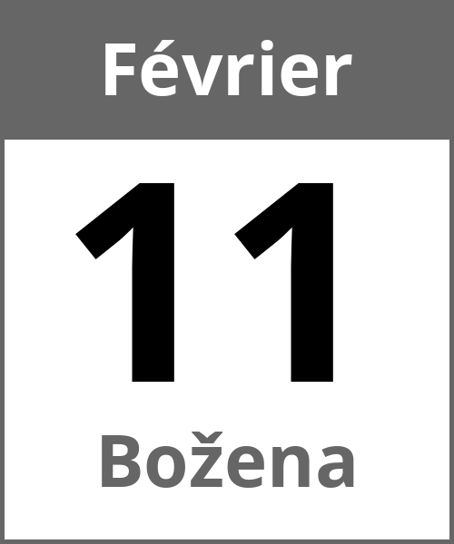 Fete Božena Février 11.2.