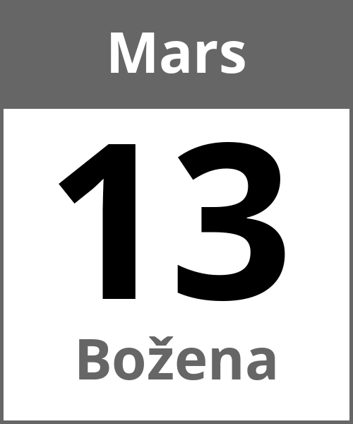 Fete Božena Mars 13.3.