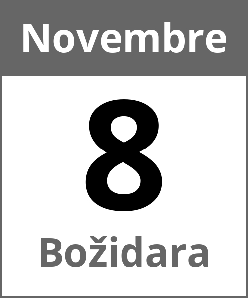 Fete Božidara Novembre 8.11.