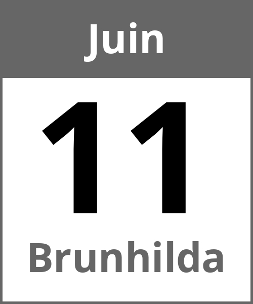 Fete Brunhilda Juin 11.6.