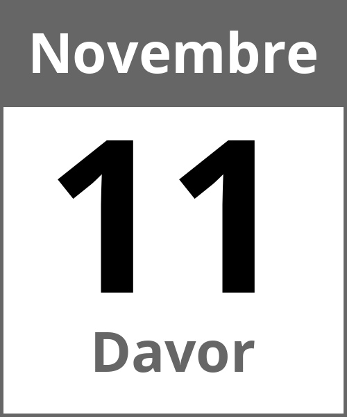 Fete Davor Novembre 11.11.