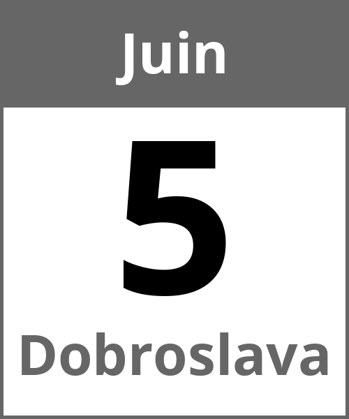 Fete Dobroslava Juin 5.6.