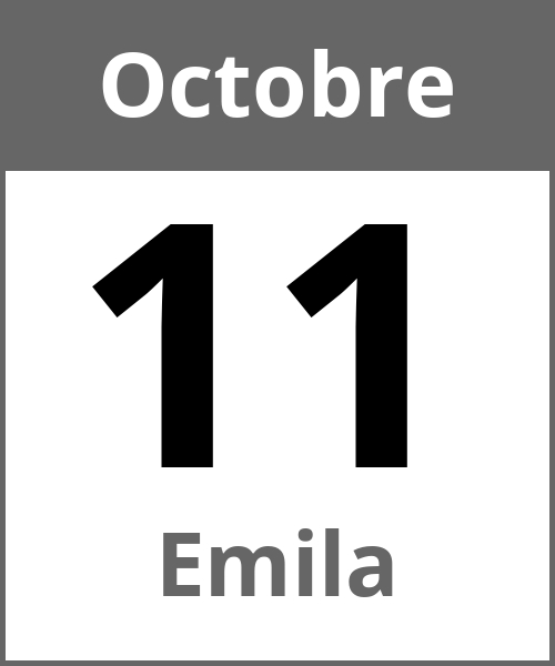 Fete Emila Octobre 11.10.