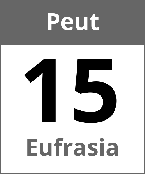 Fete Eufrasia Peut 15.5.