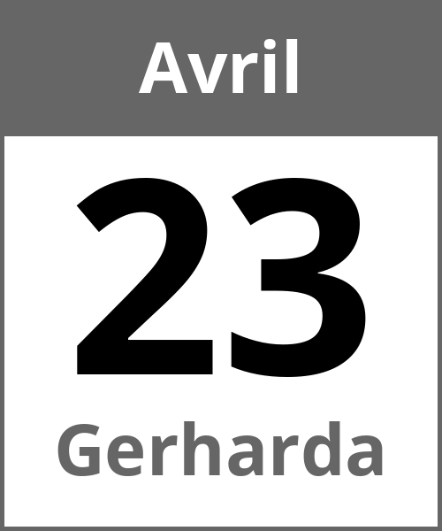 Fete Gerharda Avril 23.4.